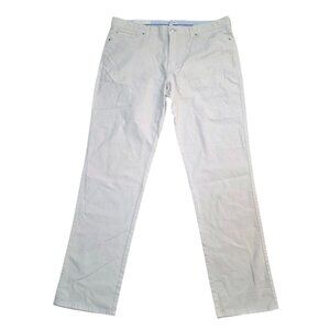 Peter Millar NWT Stone Canvas 5 Pocket Jeans Pants Solid 40